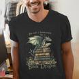 I'm Not A Bookworm I'm A Book Dragon Men's V-Neck T-Shirt