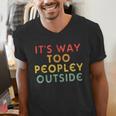 Introvert Its Way Too Peopley Men's V-Neck T-Shirt