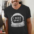Introvert Space Helmet I Need Space Men Women Men's V-Neck T-Shirt