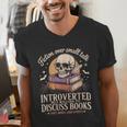 Introverted But Willing To Discuss Books Cozy Aesthetic Men's V-Neck T-Shirt Introverted But Willing To Discuss Books Cozy Aesthetic Men's V-Neck T-Shirt