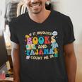 If It Involves Books And Pajamas Count Me In Reading Men's V-Neck T-Shirt