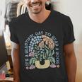 It's A Beautiful Day To Read A Book Librarian Book Lover Men's V-Neck T-Shirt It's A Beautiful Day To Read A Book Librarian Book Lover Men's V-Neck T-Shirt
