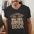 It’s a Good Day To Read a Book Lovers Library Reading Men's V-Neck T-Shirt It’s a Good Day To Read a Book Lovers Library Reading Men's V-Neck T-Shirt