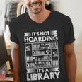 It's Not Hoarding Library Book Collecting Book Librarian Men's V-Neck T-Shirt It's Not Hoarding Library Book Collecting Book Librarian Men's V-Neck T-Shirt