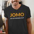 JOMO Joy Of Missing Out Introvert Men's V-Neck T-Shirt JOMO Joy Of Missing Out Introvert Men's V-Neck T-Shirt