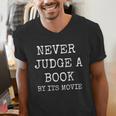 Never Judge a Book By Its Movie Men's V-Neck T-Shirt Never Judge a Book By Its Movie Men's V-Neck T-Shirt