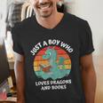 Just A Boy Who Loves Dragons And Books Kids Toddler Baby 5T Men's V-Neck T-Shirt Just A Boy Who Loves Dragons And Books Kids Toddler Baby 5T Men's V-Neck T-Shirt