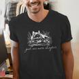 Just One More Chapter Dog German Shepherd Book Lover Men's V-Neck T-Shirt