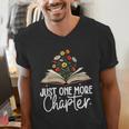 Just One More Chapter Floral Book Reading Girl Bookworm Men's V-Neck T-Shirt Just One More Chapter Floral Book Reading Girl Bookworm Men's V-Neck T-Shirt