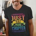 JUST ONE MORE CHAPTER Fun Reading Book Lover Men's V-Neck T-Shirt