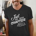 Just One More Chapter Read Reading Librarian Book Men Women Men's V-Neck T-Shirt Just One More Chapter Read Reading Librarian Book Men Women Men's V-Neck T-Shirt