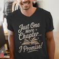 Just One More Chapter Reading Book Lover Bibliophile Men's V-Neck T-Shirt Just One More Chapter Reading Book Lover Bibliophile Men's V-Neck T-Shirt