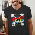 Ka-Pow 36 Years Old Comic Book 36th Birthday Super Hero Men's V-Neck T-Shirt Ka-Pow 36 Years Old Comic Book 36th Birthday Super Hero Men's V-Neck T-Shirt