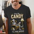 Keep The Candy I'Ll Take Books Halloween Men's V-Neck T-Shirt