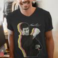 Kids Bruce Lee Photo From Fighting Method Book Kids Men's V-Neck T-Shirt Kids Bruce Lee Photo From Fighting Method Book Kids Men's V-Neck T-Shirt
