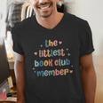 Kids The Littlest Book Club Member Book Lover Club Men's V-Neck T-Shirt