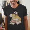 Be Kind Stay Weird Read Books Cute Dragon Men's V-Neck T-Shirt Be Kind Stay Weird Read Books Cute Dragon Men's V-Neck T-Shirt