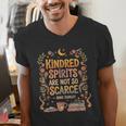 Kindred Spirits Are Not So Scarce Bookish Quote Men's V-Neck T-Shirt