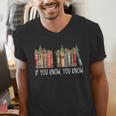 If You Know You Know 6 7 Reading Books Christmas 67 Meme Men's V-Neck T-Shirt