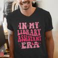 Librarian Assistant Shirt Books Reader Library Assistant Men's V-Neck T-Shirt