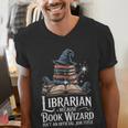 Librarian Because Book Wizard Isn't An Official Job Title Men's V-Neck T-Shirt Librarian Because Book Wizard Isn't An Official Job Title Men's V-Neck T-Shirt
