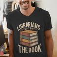 Librarians Do It By The Book Librarian Men's V-Neck T-Shirt