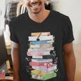 Life Of A Reader Book Lovers Book Nerds Bookworm Men's V-Neck T-Shirt