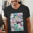My Little Pony Classic Vintage Rainbow Castle Comic Book Men's V-Neck T-Shirt My Little Pony Classic Vintage Rainbow Castle Comic Book Men's V-Neck T-Shirt