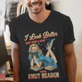 I Look Better Bent Over A Book Proud Smut Reader Adult Humor Men's V-Neck T-Shirt