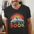 Take A Look It's In A Book Reading Book Vintage Rainbow Men's V-Neck T-Shirt Take A Look It's In A Book Reading Book Vintage Rainbow Men's V-Neck T-Shirt