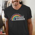 Take A Look It's In A Book Retro Reading Book Lover Men's V-Neck T-Shirt Take A Look It's In A Book Retro Reading Book Lover Men's V-Neck T-Shirt