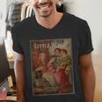 Louisa May Alcott Coming Of Age Novel Little Women Book Cover Small Men's V-Neck T-Shirt Louisa May Alcott Coming Of Age Novel Little Women Book Cover Small Men's V-Neck T-Shirt