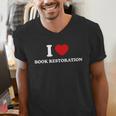 I LOVE BOOK RESTORATION Men's V-Neck T-Shirt