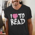 I LOVE TO READ Reading Books Bookworm Library Day Novelty Men's V-Neck T-Shirt I LOVE TO READ Reading Books Bookworm Library Day Novelty Men's V-Neck T-Shirt