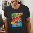 Lucha Libre Comic Book Mexican Wrestling Cartoon Wrestler Men's V-Neck T-Shirt Lucha Libre Comic Book Mexican Wrestling Cartoon Wrestler Men's V-Neck T-Shirt