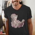 Marie Antoinette Reading A Book Men's V-Neck T-Shirt