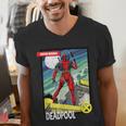 Marvel Comics Deadpool Vintage Book Art Men's V-Neck T-Shirt