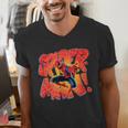 Marvel Spider-Man Peter Parker Comic Book Letter Logo Men's V-Neck T-Shirt Marvel Spider-Man Peter Parker Comic Book Letter Logo Men's V-Neck T-Shirt