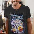 Marvel Universe Classic Dazzler Light Power Comic Book Cover Men's V-Neck T-Shirt
