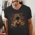 Melanin Afro Women Educated Reading Book History Men's V-Neck T-Shirt Melanin Afro Women Educated Reading Book History Men's V-Neck T-Shirt