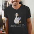 Mentally At The Scholastic Book Fair Retro Vintage Trendy Men's V-Neck T-Shirt Mentally At The Scholastic Book Fair Retro Vintage Trendy Men's V-Neck T-Shirt