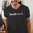 Minimalist Book Lover Book Nerd Men's V-Neck T-Shirt Minimalist Book Lover Book Nerd Men's V-Neck T-Shirt