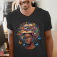 Month Honoring Past Inspiring Pride Melanin Book Men's V-Neck T-Shirt Month Honoring Past Inspiring Pride Melanin Book Men's V-Neck T-Shirt