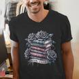 Morally Grey Book Club Floral Book Lover Graphic Men's V-Neck T-Shirt Morally Grey Book Club Floral Book Lover Graphic Men's V-Neck T-Shirt