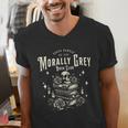 Morally Grey Book Club Reading Shirt Bookish Bookworm Men's V-Neck T-Shirt