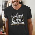 New Year New Chapter Happy New Year 2025 Book Men's V-Neck T-Shirt