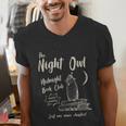 Night Owl Book Club Bookish Book Lover Tee Men's V-Neck T-Shirt Night Owl Book Club Bookish Book Lover Tee Men's V-Neck T-Shirt