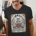 How Many Nights Reading Meme 6 7 Book Lover Men's V-Neck T-Shirt