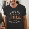 No Shelf Control Read Reading Book Librarian Men Women Kids Men's V-Neck T-Shirt