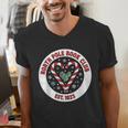 North Pole Book Club Shirt Candy Cane Christmas Men's V-Neck T-Shirt North Pole Book Club Shirt Candy Cane Christmas Men's V-Neck T-Shirt